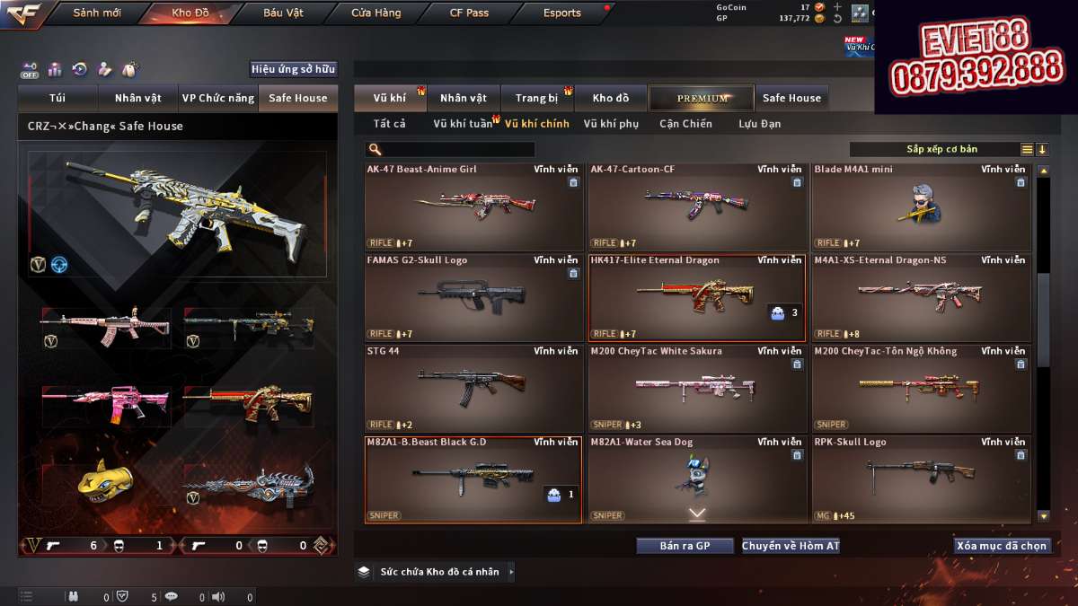 shop acc cf uy tin gia re